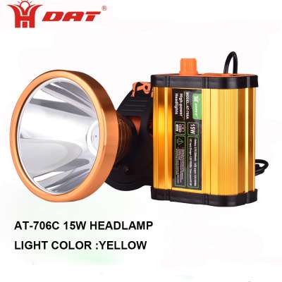 Multifunctional led headlamp 15W rechargeable hunting light